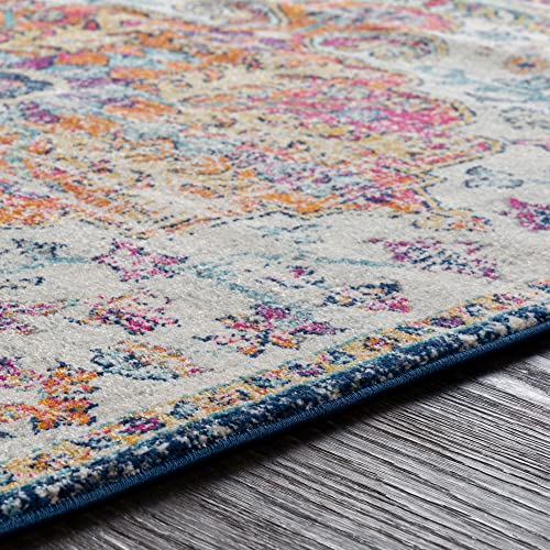 Surya Harput 5'3" x 7'3" Area Rug - Orange/Navy