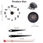 3D Roman Numeral Acrylic Mirror Wall Clock