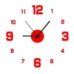 Frameless DIY Silent Clock Wall Art Decor