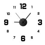 Frameless DIY Silent Clock Wall Art Decor