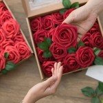 25pcs Faux Roses for DIY Wedding Decor