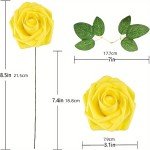 25pcs Faux Roses for DIY Wedding Decor