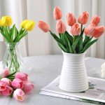 10-Piece Realistic Touch Tulip Flower Set