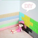 3D Soft Foam Brick Wallpaper Roll for Kids' Rooms