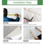 3D Soft Foam Brick Wallpaper Roll for Kids' Rooms
