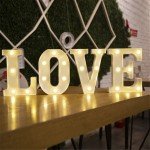 Alphabet LED Letter Lamp for Home Decor