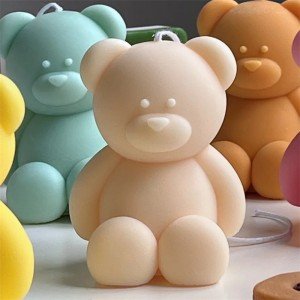 Cute Cartoon Bear Silicone Candle Mold for DIY