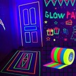 6-Piece Fluorescent Tape Set for DIY Crafts