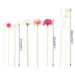 10PCS Pink Hydrangea Reed Diffuser Sticks Decor