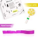 6-Piece Fluorescent Tape Set for DIY Crafts