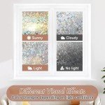 Rainbow Stained Glass Window Privacy Film Sticker