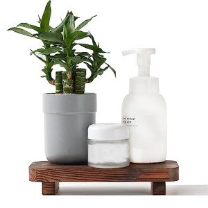Wood Soap Dispenser Stand for Home and Bath