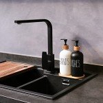 MOMEEMO Black & White Soap Dispenser Set