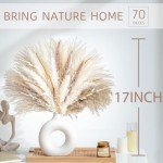 70PCS Dried Pampas Grass for Boho Decor