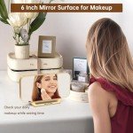 Slim Digital Mirror Clock with Big LED Display