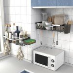 Rustproof Stainless Steel Shower Caddy with Hooks