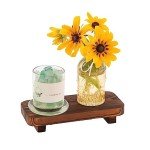 Wood Soap Dispenser Stand for Home and Bath