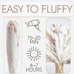 70PCS Dried Pampas Grass for Boho Decor