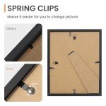 upsimples 10 Pack Picture Frames Collage Wall Decor for Mounting or Tabletop Display, Photo Gallery Frame Set for Family, Multi Sizes Including 8x10, 5x7, 4x6, Black
