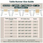 FEXIA Boho Table Runner for Christmas Home Decor with Tassels 72 Inches Long Farmhouse Rustic Table Runner Macrame Burlap Table Decoration for Living Room Bridal Shower(12x72 Inches)