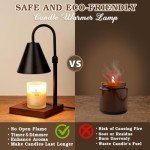 Modern Candle Warmer Lamp with Timer, Dimmable Candle Lamp Warmer, Birthday Gifts for Women, Black Lamp Candle Warmer Gifts for Mom, Adjustable Candle Light Warmer, Cozy Living Room Bedroom Home Decor