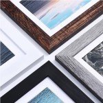 Vittanly 10 Pack Picture Frames Collage Wall Decor, Gallery Frame Set for Wall Mounting or Tabletop Display, Multi Sizes Including 2pcs 8x10, 4pcs 5x7, 4pcs 4x6, Black