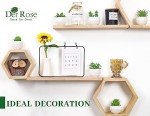Der Rose Set of 6 Succulents Plants Artificial in Pots Small Fake Plants for Bedroom Aesthetic Living Room Office Shelf Bathroom Decor
