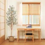 Kazeila Artificial Olive Tree 6FT Tall Faux Silk Plant for Home Office Decor Indoor Fake Potted Tree with Wood Branches and Fruits