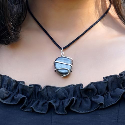 Sugandha Wellness Hematite Crystal Necklace - Protection & Balance