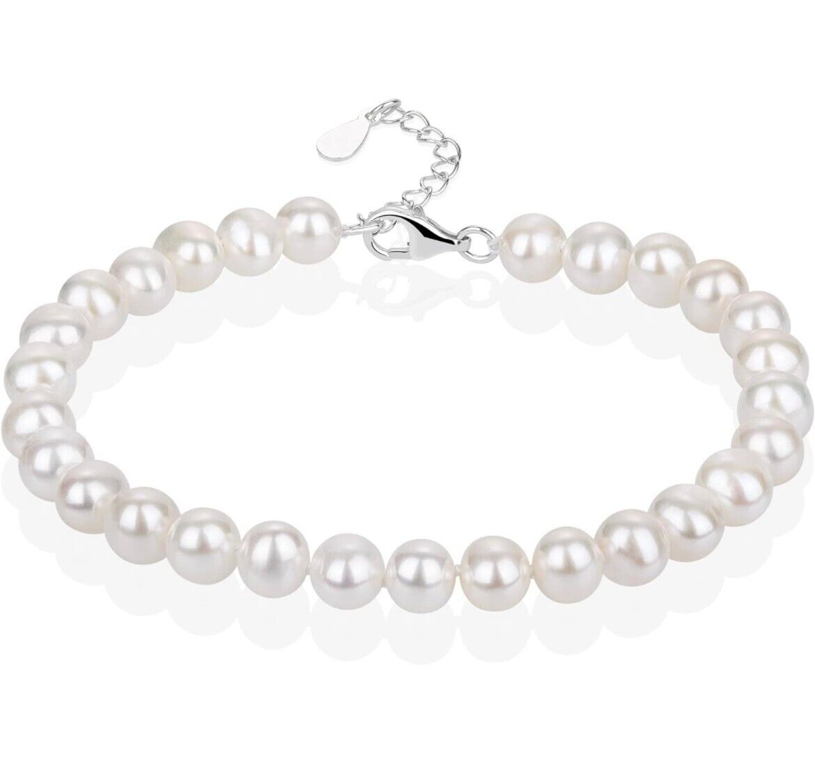 Freshwater Pearl Bracelet for Women - 7.5" with Clasp