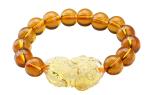 Citrine Crystal Pi Xiu Bracelet for Wealth & Luck