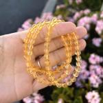 Yellow Citrine Beaded Stretch Bracelet - Chakras Healing Crystal