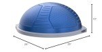 Bosu Pro NexGen 25IN Home Fitness Exercise Gym Balance Trainer with Pump, Blue