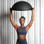 Bosu Balance Trainer Exercise Ball, Fitness Equipment for Home Exercise, 26-Inch, Black