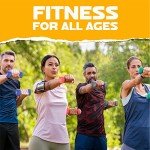 Yes4All 8lbs Neoprene Dumbbell Pair - Orange