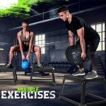 GanFindX Metal Plyometric Jumping Box 12 Inch with 17 * 13 Inch Surface Steel Plyo Box Home Gym Jump Trainer for Fitness Exercise Agility Stamina Conditioning Strength Training