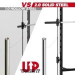 RitFit Smith Machine Power Rack with LAT-Pull Down System, Landmine, Barbell Bar, Plate Storage Pegs and More Training Attachment, 1000 LBS Multifunction Squat Rack for Home Gym, Upgraded 2.0