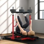 Soozier Vertical Leg Press Machine, 660LBS Capacity, Leg Strength Training Machine with Adjustable Leg, Back and Head Positions for Home Gym, 2" Olympic Plate Compatible, Red