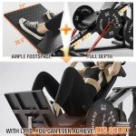 Mikolo Leg Press Hack Squat Machine, 30-Degree Compact Leg Press Machine for Home Gym, Hack Squat Machine with Removable Shoulder Pad, Lower Body Workout Equipment ( Combo Machine)