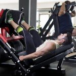 RitFit Leg Press Hack Squat Machine, Professional Adjustable Leg Press Machine for Home Gym with Linear Bearing, Specialty Hack Squat Machine for Full Lower Body Workout with Weight Storage Posts, Red