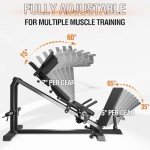 Mikolo Leg Press Hack Squat Machine, 30-Degree Compact Leg Press Machine for Home Gym, Hack Squat Machine with Removable Shoulder Pad, Lower Body Workout Equipment ( Combo Machine)