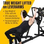 Powertec Fitness Workout Bench Multiystem® for Chest, Arms, Legs, 120.1 x 73.3 x 80.5 Inches, Black - Adjustable, Multi-User Weight Machines with Isolateral Arms - Premium at Home Gym Equipment
