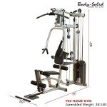 Powerline by Body-Solid (P2X) Multi-Station Functional Trainer with 160lb Single Weights Stack Home Gym Workouts, Full Body Exercise Equipment Machine, Silver