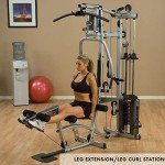 Powerline by Body-Solid (P2X) Multi-Station Functional Trainer with 160lb Single Weights Stack Home Gym Workouts, Full Body Exercise Equipment Machine, Silver