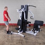 Body-Solid (EXM3000LPS) Multi-Station 210lb Dual Weight Stack Machine for Home & Commercial Gym, Complete Body Strength Training Functional Exercise Workout Station for Weight lifting and Bodybuilding