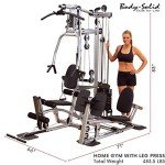 Body-Solid Powerline (P2LPX) Multi-Station Single Weight Stack Home Gym Machine, Arm & Leg Strength Training Functional Exercise Workout Station for Weight Lifting and Bodybuilding with Leg Press