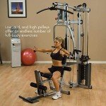 Body-Solid Powerline (P2LPX) Multi-Station Single Weight Stack Home Gym Machine, Arm & Leg Strength Training Functional Exercise Workout Station for Weight Lifting and Bodybuilding with Leg Press