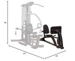 Body-Solid (F500-FLP) Multi-Station with 310lb Weight Stack with Leg Press Home Gym Machine, Arm & Leg Strength Training Functional Exercise Workout Station for Weight Lifting and Bodybuilding