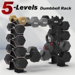 5-Tier Dumbbell Rack for Home Gym Storage
