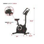 Sunny Health & Fitness Upright Exercise Bike with Electromagnetic Resistance, Programmable Monitor and Pulse Rate Monitoring - SF-B2883